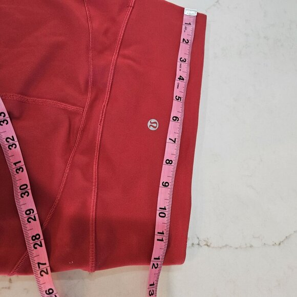 Lululemon Align High Rise Crop 17" Peach Cropped High-Waisted Leggings Size 6 - Picture 6 of 8